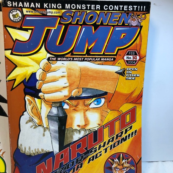 Shonen Jump Manga Magazine Feb & March 2004, issue 14 & 15 Hiroyuki Yugioh - Picture 7 of 8
